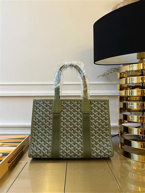 khaki goyard|GOYARD Goyardine Villette PM Tote Khaki .